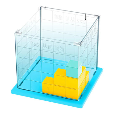 Small Cube Blocks Mathematics Tool Cubic Positioning Grid Educational Toy Math Learning Cubes for Problem Solving Skills Kids