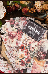 20pcs/lot Memo Pads Material Paper Renaissance Illustrated Scrolls Junk Journal diary Scrapbooking  Background Decoration Paper