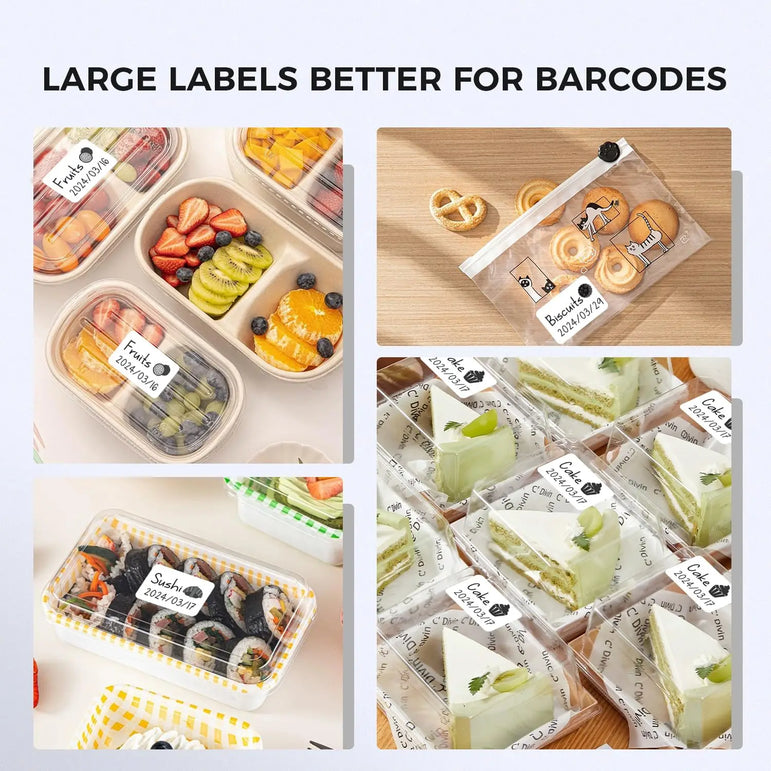 40x30mm High-Gloss Thermal Labels - Waterproof Self-Adhesive Stickers for Office/Retail/Packaging