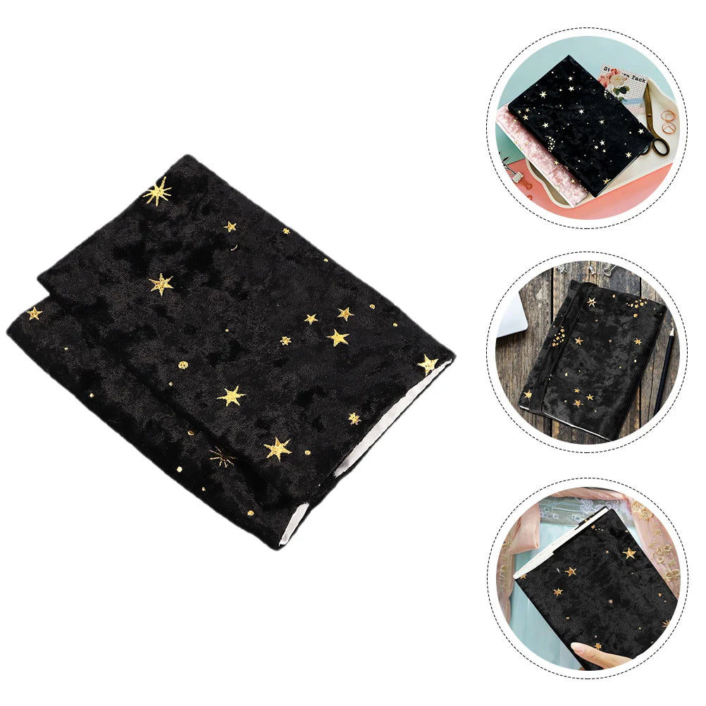 3pcs A5 Velvet Notebook Cover Book Protector Sleeve Dust Cover For Composition Books Elegant Cloth Book Covers Protector Pouch