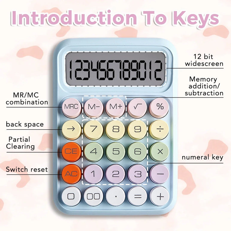 Calculator Dopamine Candy Color High Value Multifunctional Calculator for College Students Children Learning