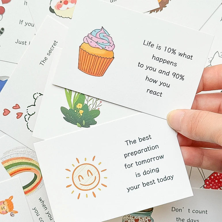 90pcs Inspirational Affirmation CardsMotivational QuotesMotivational InspirationBlessing CardsBirthday GiftsMessage Small Cards