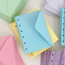 30 pcs A7 binder pocket - no zipper, 6-pole budget envelope and A7 wallet with money and material organization insert