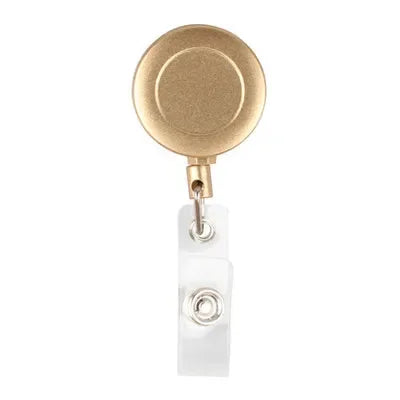 Aluminum Alloy Card Holder Retractable Badge Reel Employee Staff Name ID Work Card Holder Business Supplies