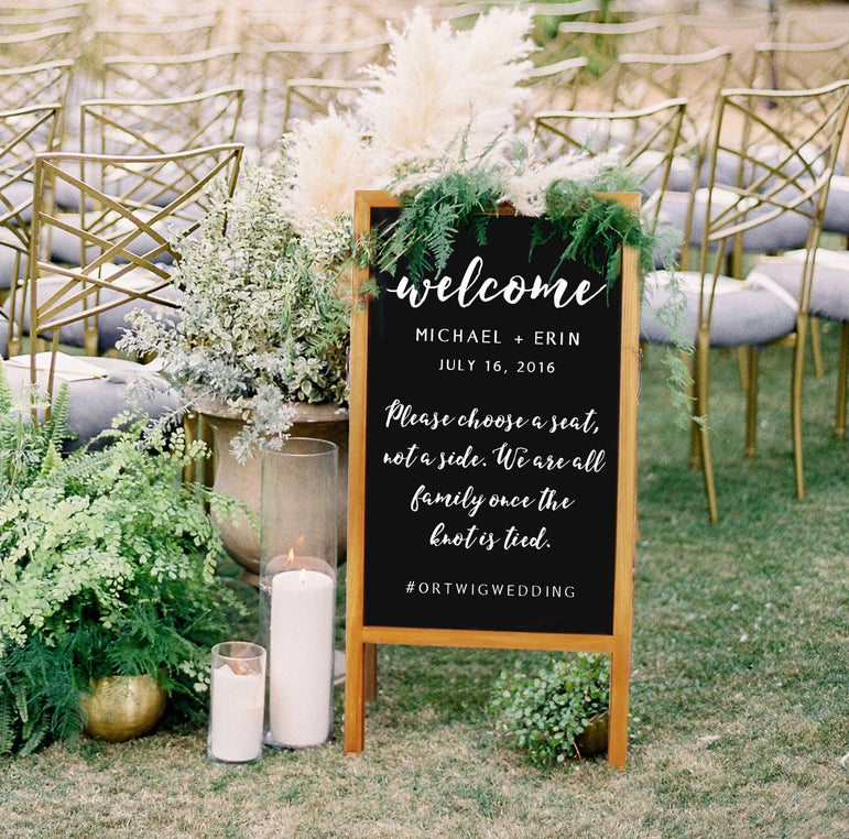 A Board Chalkboard Magnetic Chalkboard Easel Double Sided Wooden Sign Board