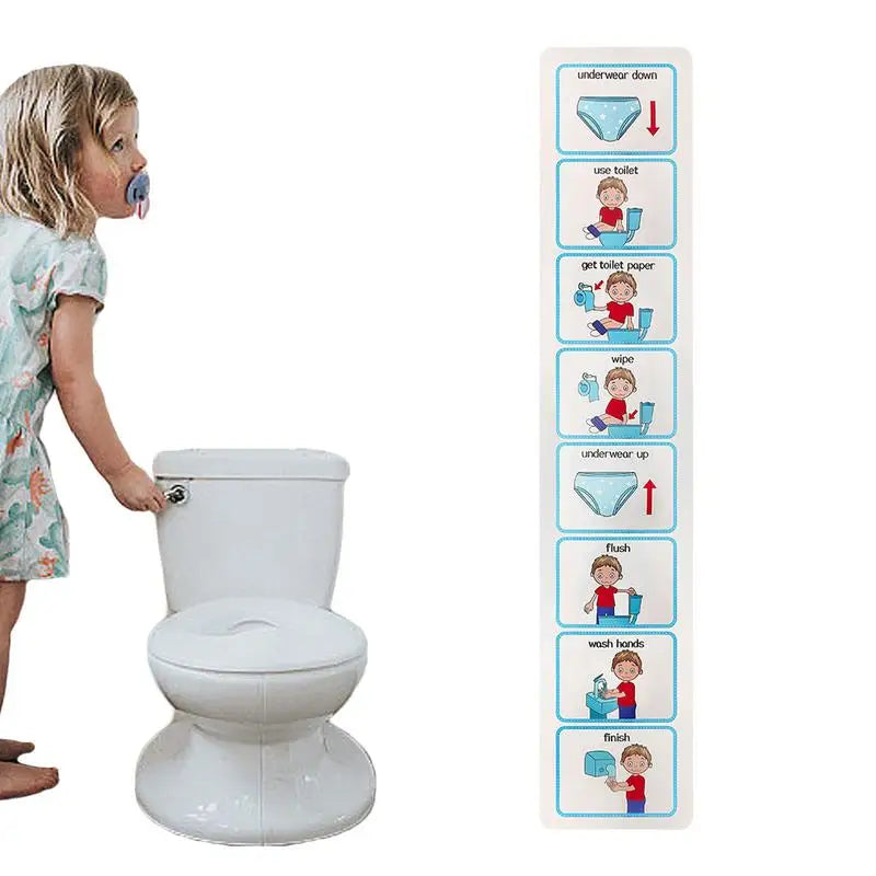 Potty Training Visual Schedule Toilet Chart Schedule Sticker Cards For Visual Aid Special Ed Speech Delay Non Verbal Children
