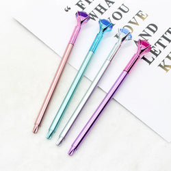 25 Pcs Wholesale Creative Plastic Big Diamond Gel Pen for Gift Pen Student Pen Fresh Stationery Back To School Gel Pen Set