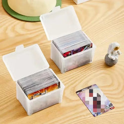 Transparent Idol Photo Storage Case Plastic Kpop Albums Photocards Small Card Collection Organizer Photo Card Holder Box