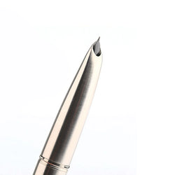 MOONMAN Ti200 Titanium Alloy Fountain Pen F 14K Gold 0.5mm nib with Converter Office Business Smooth Writing Ink Pen gift pens