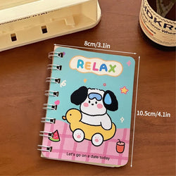 A7 Cartoon Capybara Coil Notebook Kawaii Learning Coil Book Cute Study Pocket Notepad Small Notebook School Stationery 
﻿ 
﻿
