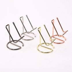 Desktop Phone Holder Simple Metal Business Card Holder Stand Office Desktop Business Name Card Display Organizer