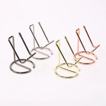 Desktop Phone Holder Simple Metal Business Card Holder Stand Office Desktop Business Name Card Display Organizer