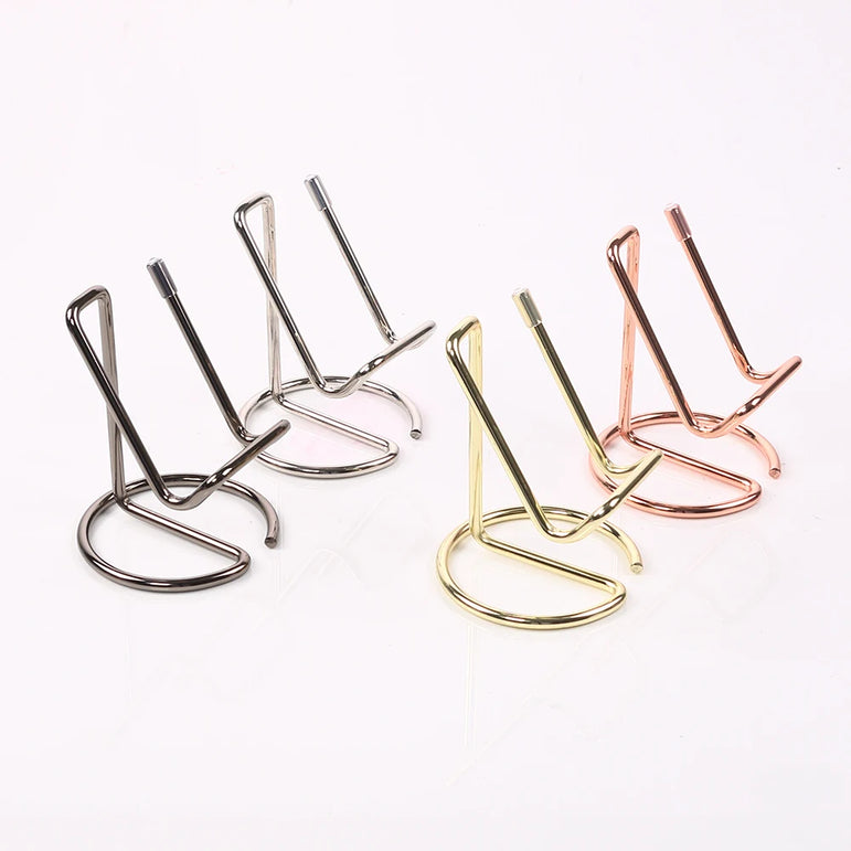 Desktop Phone Holder Simple Metal Business Card Holder Stand Office Desktop Business Name Card Display Organizer