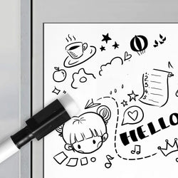 A5 Size Magnetic Whiteboard Pens Fridge Dry Erase White Board Refrigerator Magnet Note Home Soft Flexible Remind Message Boards