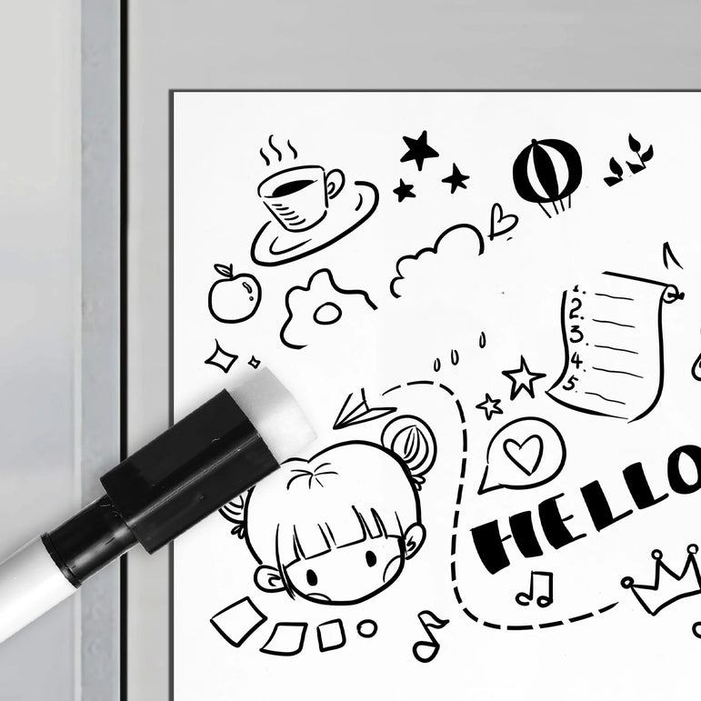 A5 Size Magnetic Whiteboard Pens Fridge Dry Erase White Board Refrigerator Magnet Note Home Soft Flexible Remind Message Boards
