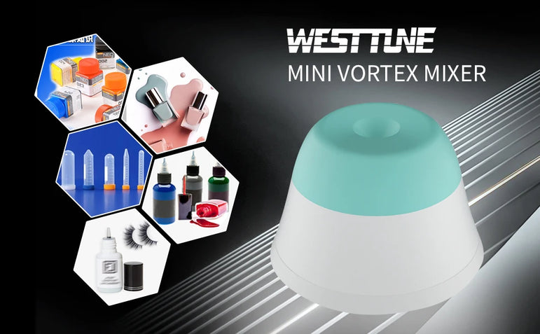 WESTTUNE 3000RPM Lab Mini Vortex Mixer Portable Ink Electric Liquid Orbital Stirrer Mixing Color Pigment Bottle Shaker 110/220V