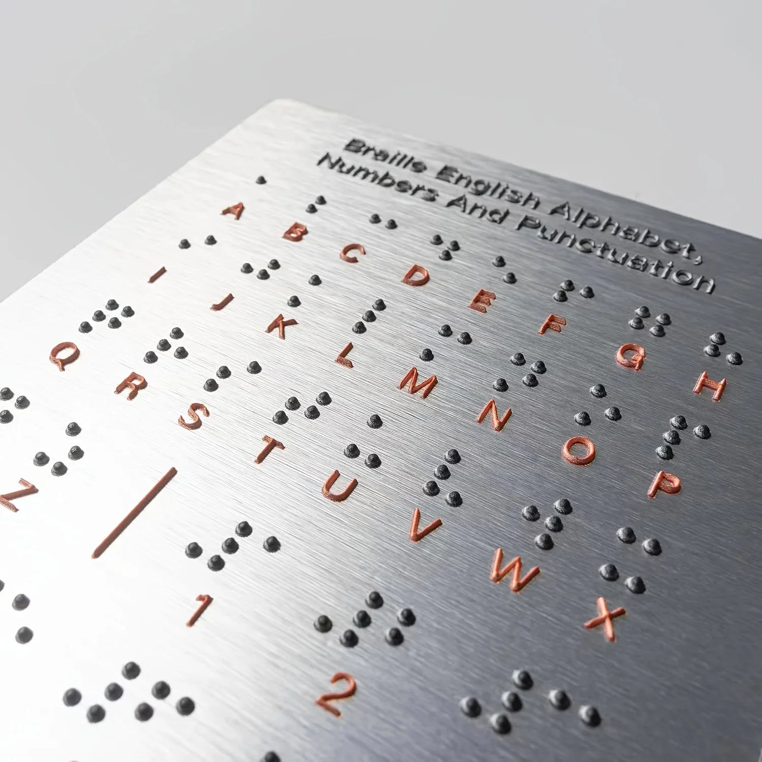 Durable Braille Letter and Number Learning Tool with Tactile Protrusion Reading Function, Educational Aid Tool