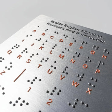 Durable Braille Letter and Number Learning Tool with Tactile Protrusion Reading Function, Educational Aid Tool