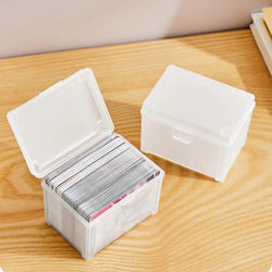 Transparent Idol Photo Storage Case Plastic Kpop Albums Photocards Small Card Collection Organizer Photo Card Holder Box
