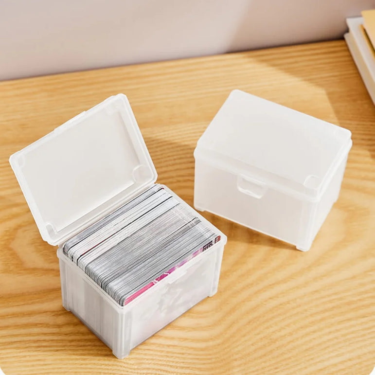 Transparent Idol Photo Storage Case Plastic Kpop Albums Photocards Small Card Collection Organizer Photo Card Holder Box