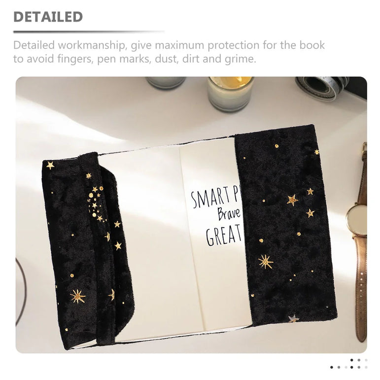 3pcs A5 Velvet Notebook Cover Book Protector Sleeve Dust Cover For Composition Books Elegant Cloth Book Covers Protector Pouch