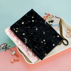 3pcs A5 Velvet Notebook Cover Book Protector Sleeve Dust Cover For Composition Books Elegant Cloth Book Covers Protector Pouch