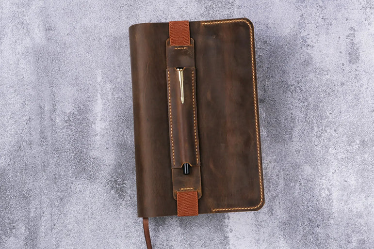 Personalized Leather cover for bible KJV , Custom leather holy bible book case cover christian gifts for men women Z04-LBBC05S