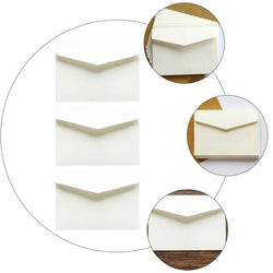 100 Pcs Mini Blank Envelopes Card Storage Bag Paper Envelope Document Holder Business Letter Envelope Money Bag Thickened File
