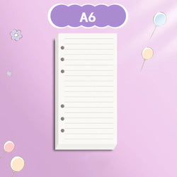 A6 Acrylic Loose-leaf Notebook Cover Glitter Transparent Binder Notebook Shell DIY Scrapbook Cover Office Stationery Supplies