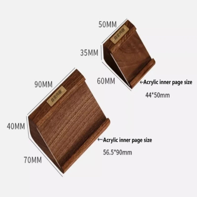 1pcs Solid wood products price tag, set up the exhibition introduction Decca card,  price tag, table stand