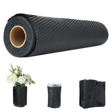 Black Honeycomb Paper 30cm Recyclable Buffer Kraft Paper Honeycomb Buffer Wrapping Paper Transportation Gift Packaging Art