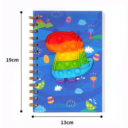 1pc Cartoon Unicorn Notebook Student Children's Silicone Decompression Bubble Coil Notebook Stationery Supplies Gifts 2025 New