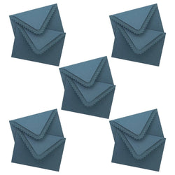 10x Lace Paper Envelopes Gift Small Invitation Envelopes for Thanksgiving Greeting Cards Party Invitations