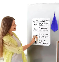 A5 Size Magnetic Whiteboard Pens Fridge Dry Erase White Board Refrigerator Magnet Note Home Soft Flexible Remind Message Boards