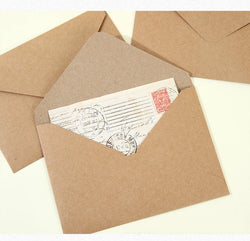 50pcs/lot Envelope 140g Kraft Paper Postcards for Wedding Invitation 19x14cm Envelopes Business Supplies Stationery Storage