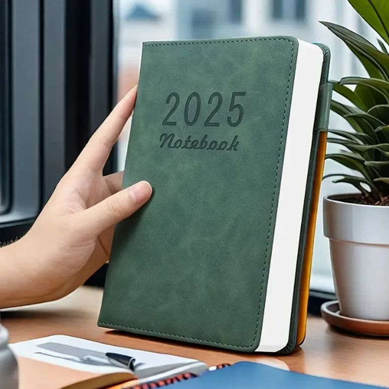 2025 Schedule, Planner, Daily Planner, Calendar, Notepad, Self-Discipline Punch Book, Notebook, Diary, Gifts, Suitable for Work