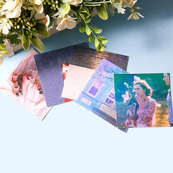 20 Sheets A4 Holographic Sand Star Cold Lamination Film 8.3×11.7 Inch Clear Self-Adhesive Vinyl Sticker Paper Waterproof Film
