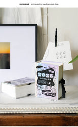 Journal GO 372 sheets 2025 Mini Calendar Note Portable Memo Calendar Student Stationery Delicate Calendar School Office Supplies