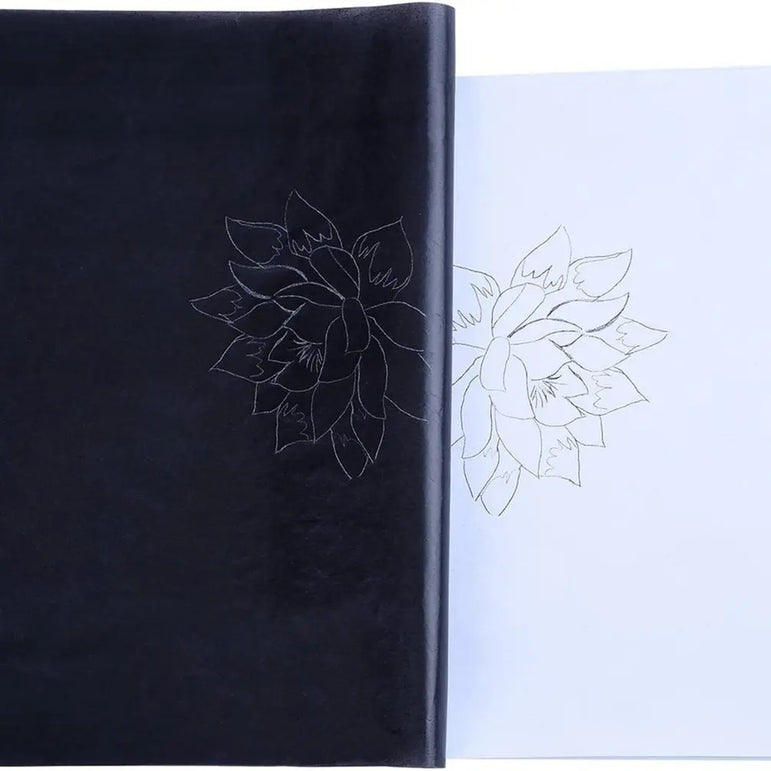 80 Sheets A4 Carbon Paper Paper Pattern Letters Erasable Tracing Paper Copy Paper Reusable Image