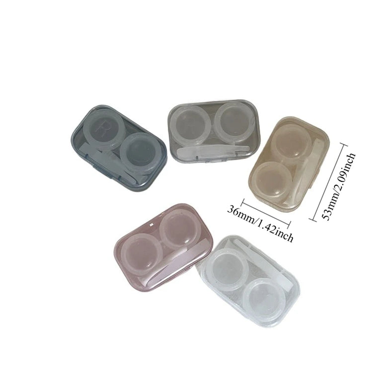 Contact lens storage box set plastic tweezers silicon suction rod set storage set