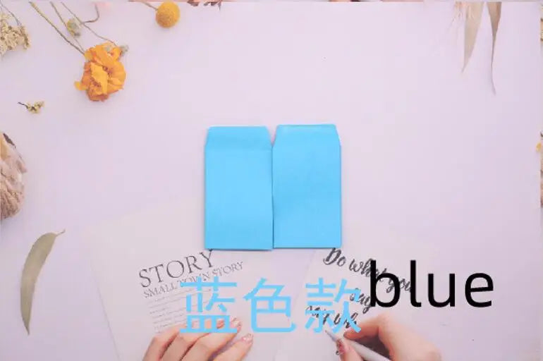 20pc Small 6x9cm Gule Stick Paper Letter Pocket Envelops for Cash Coin Mini Paper Envelopes Bag Small Business Supplies Red