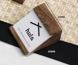 1pcs Solid wood products price tag, set up the exhibition introduction Decca card,  price tag, table stand