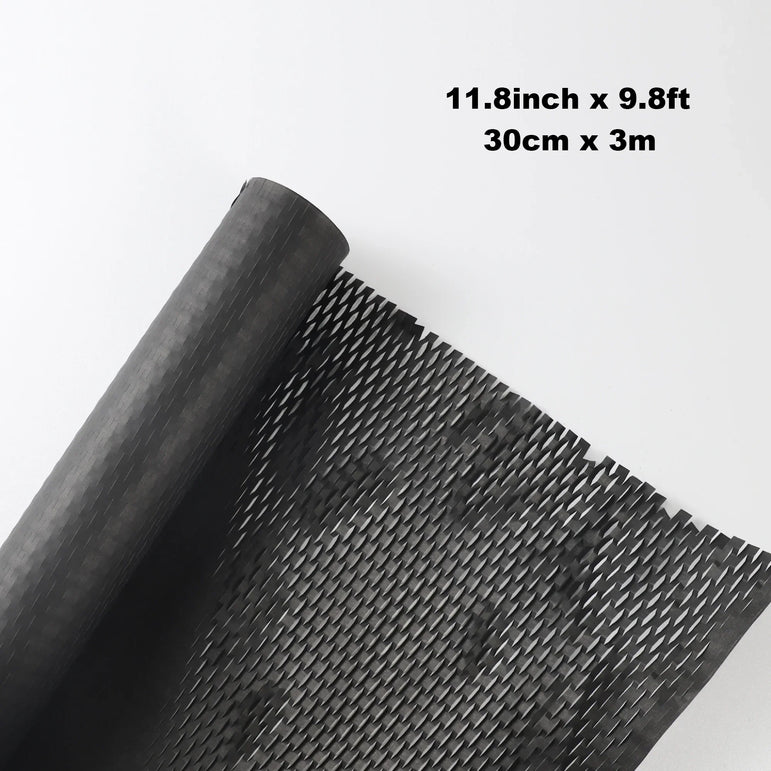 Black Honeycomb Paper 30cm Recyclable Buffer Kraft Paper Honeycomb Buffer Wrapping Paper Transportation Gift Packaging Art