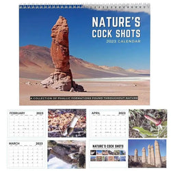 2023 Unique Nature Dick Pics Funny Nature Dicks Pics Wall Calendar Creative WhiteElephant And Secret Santa Gag Gift