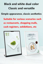 1PS A4Acrylic Panel Menu Display Stand L-Shaped Vertical Table Card Table Brand High-End Plastic Wine Catalog Menu Name Card