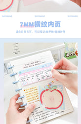 1 Piece of A5 Detachable Mushroom Button Loose-Leaf Book, Creative DIY Thickeneded Foam Pp Cover, 8.2*5.6inch, 100g Thickeneded Paper, 90 Pieces Of/180 Pages with Horizontal Lines, Ladies' Diary, for Gifts, Work, Office and S