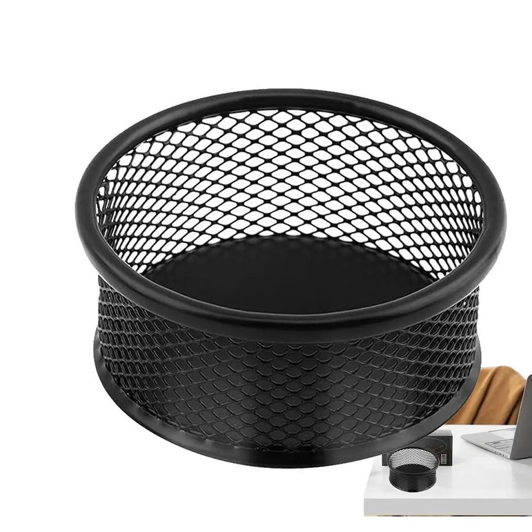Metal Mesh Paper Clip Holders For Desk Stackable Paperclip Holder Practical And Durable Office Organizer Desk Accessories