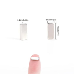 20x5x2.  30/60pcs Magnets Bar, Small Rectangular Magnets, Multi-Use Magnets for Fridge, Kitchen