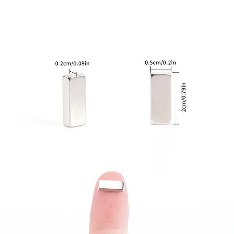 20x5x2.  30/60pcs Magnets Bar, Small Rectangular Magnets, Multi-Use Magnets for Fridge, Kitchen