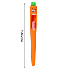 Carrot Gel Pen 4x Funny Screaming Carrot Journaling Writing Pen Creative School Drawing Tool Study Stationery Supplies For